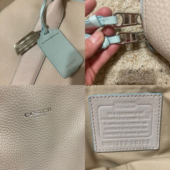 COACH 30165 BLEEKER PRESTON SATCHEL IN EDGE PAINT LEATHER - Picture 15 of 16